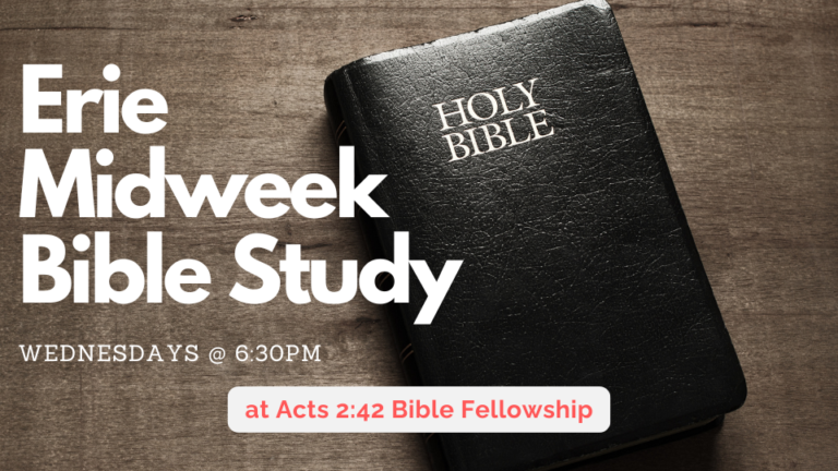 Wednesday Evening Bible Study